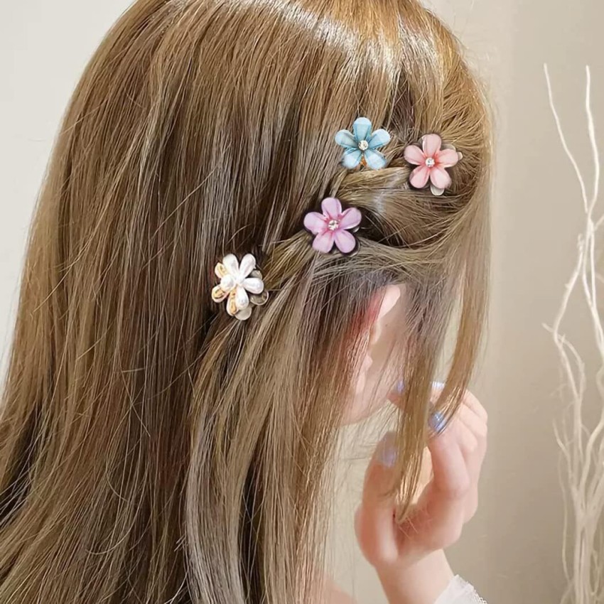 5 Pcs/Set Fresh Daisy Flower Hairpin Korean Chamomile Hair Accessories  Wholesale Temperament Elastic Hair Rope