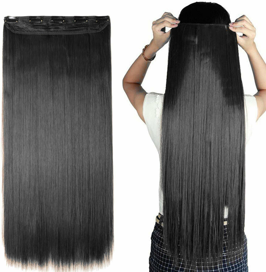 DC 5 CLIP 150 GM straight nylon wig Hair Extension Price in India Buy DC 5 CLIP 150 GM straight nylon wig Hair Extension online at Flipkart