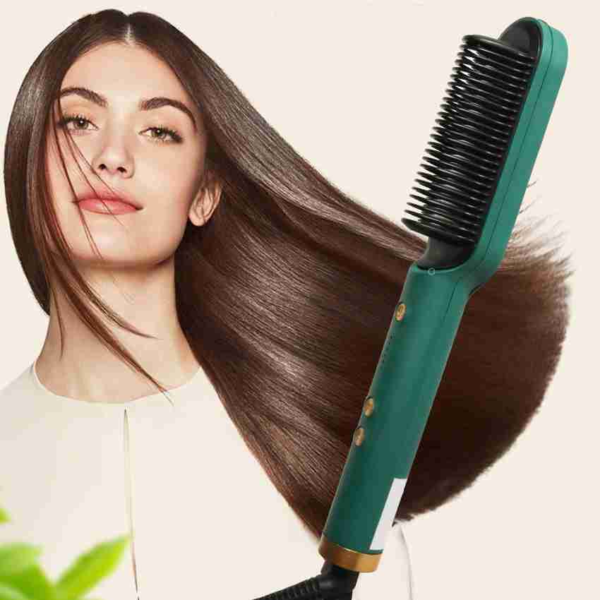 Hair straightener comb brush hot sale