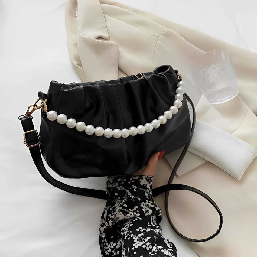 Cleto Black Satchel Trendy Latest Handbag for Womens Shoulder Bag with Adjustable Strap for Girls Black Price in India Flipkart