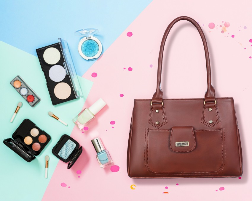 1pc Brown Small Checkered Handbag, Fashionable Shoulder Bag