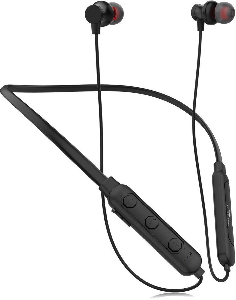 Makzee Bounce MZ 21 Wireless Neckband Black with 21 hours