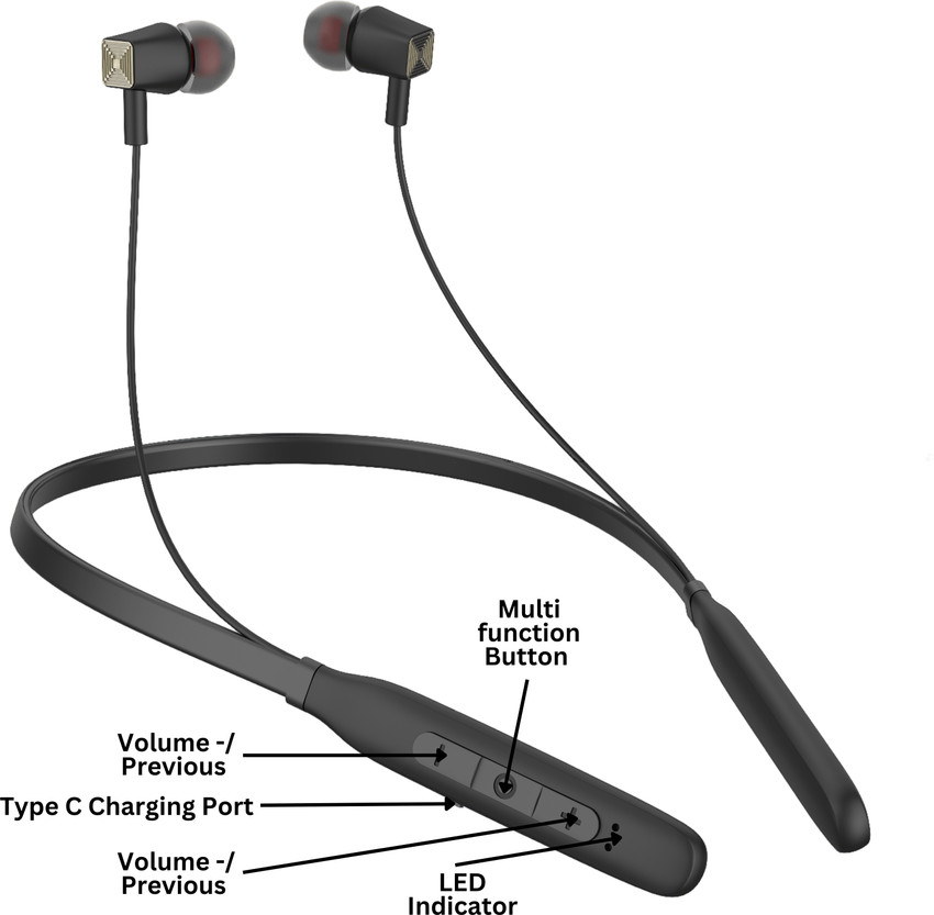 TReams Active Noise Cancellation Neckband with Up to 25 Hours