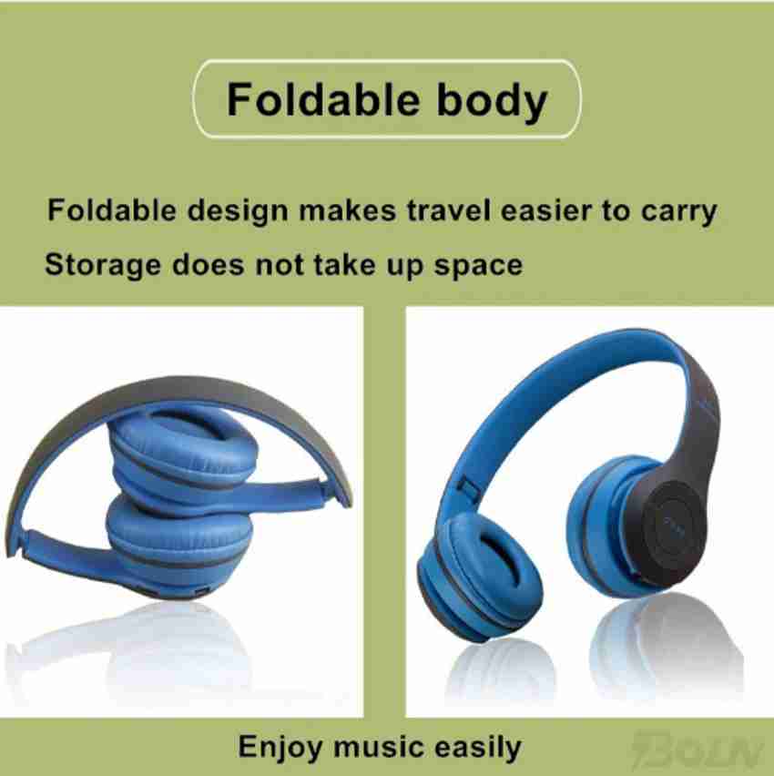 Wireless earphones with music storage outlet