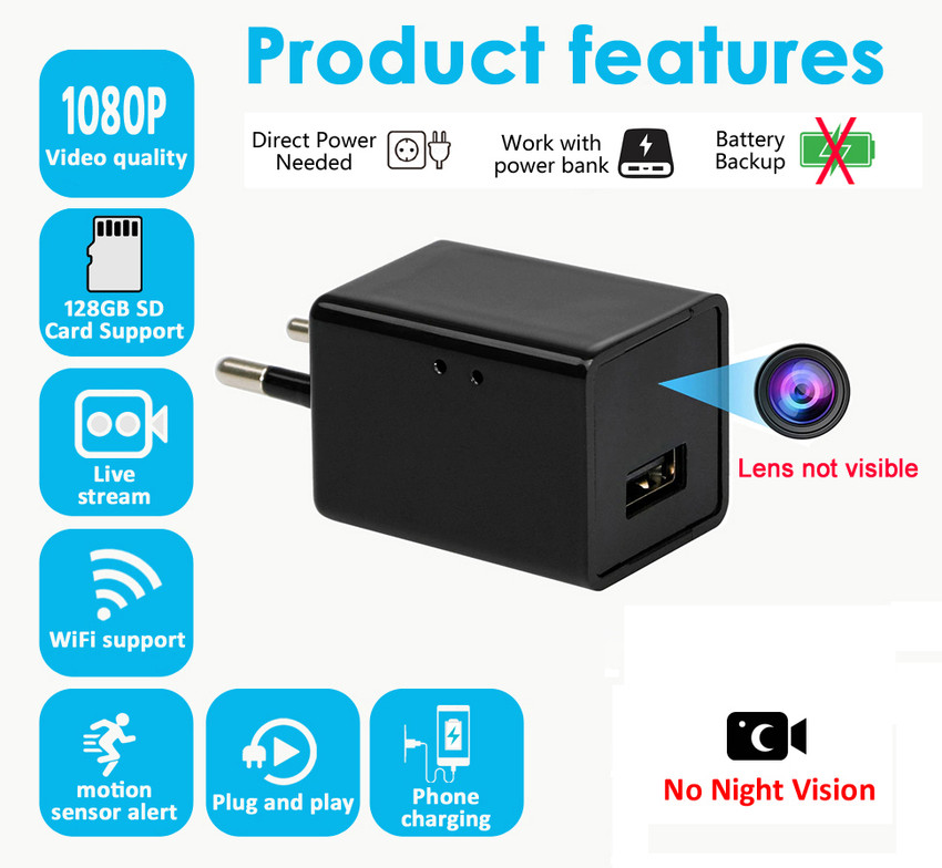 Ifitech hotsell charger camera