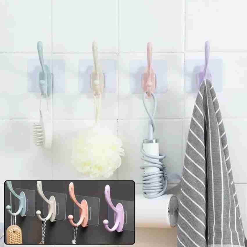 Jetudoo SELF ADHESIVE PLASTIC WALL HOOK FOR HOME (MULTI COLOR)-3pc Hook 3  Price in India - Buy Jetudoo SELF ADHESIVE PLASTIC WALL HOOK FOR HOME (MULTI  COLOR)-3pc Hook 3 online at