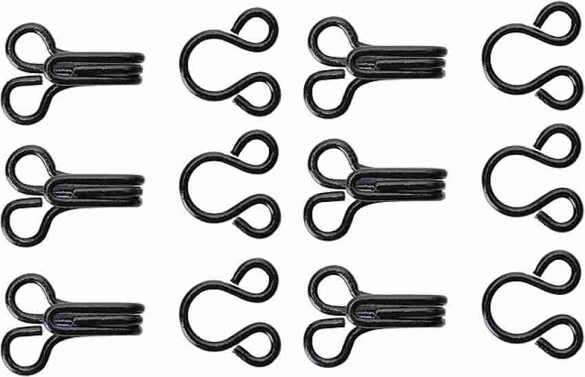 Hunny - Bunch 100 Pairs Coated Steel Sewing Hook and Eye - Black Hook Eye  Price in India - Buy Hunny - Bunch 100 Pairs Coated Steel Sewing Hook and  Eye 