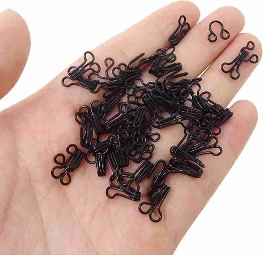 Hunny - Bunch 100 Pairs Coated Steel Sewing Hook and Eye