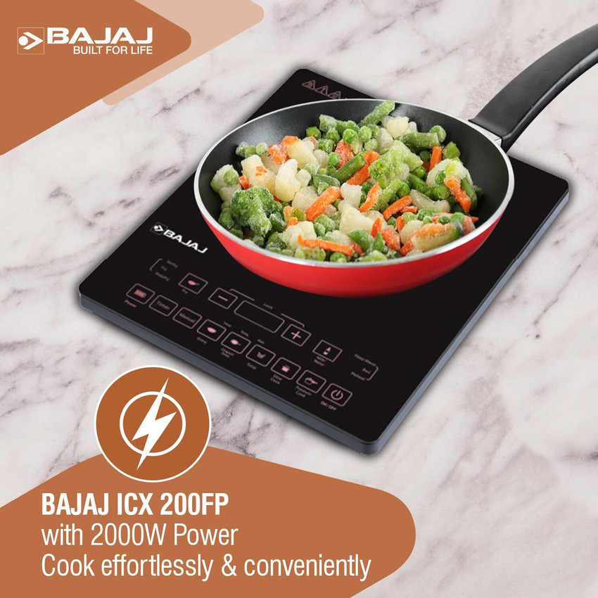 BAJAJ 2000 W Induction Cooktop Touch Panel Buy BAJAJ 2000 W Induction Cooktop Touch Panel Online at best price in India Flipkart