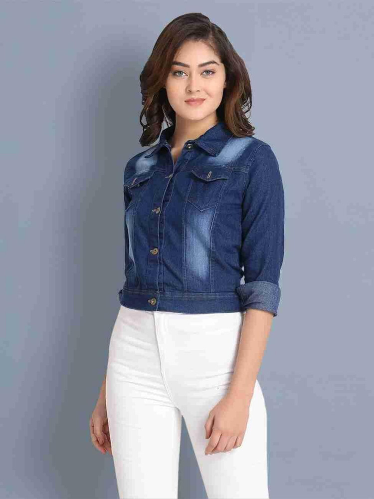 Denim jackets for womens flipkart discount