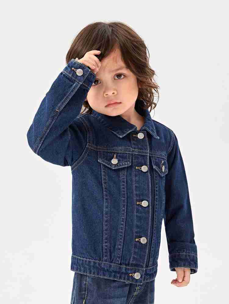 Kaley Full Sleeve Solid Boys Denim Jacket Buy Kaley Full Sleeve Solid Boys Denim Jacket Online at Best Prices in India Flipkart