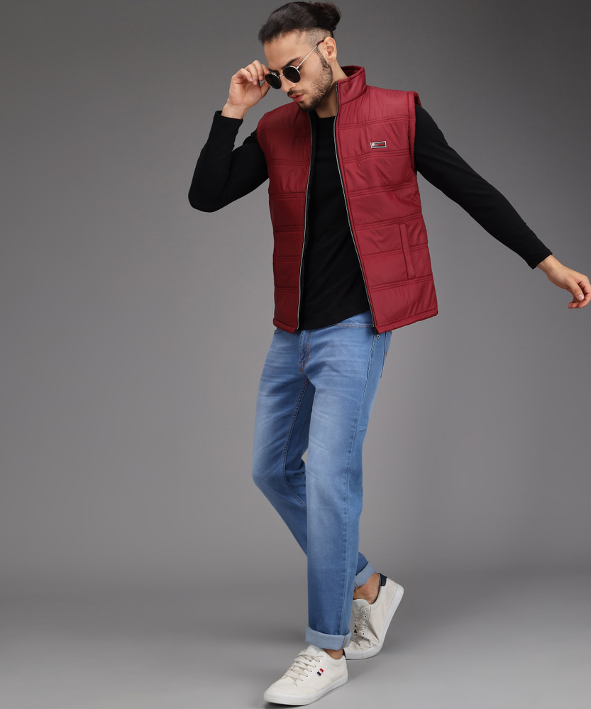 Maroon half deals jacket