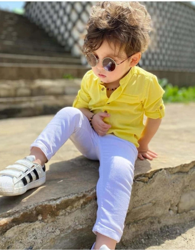 White jeans for little boys hotsell