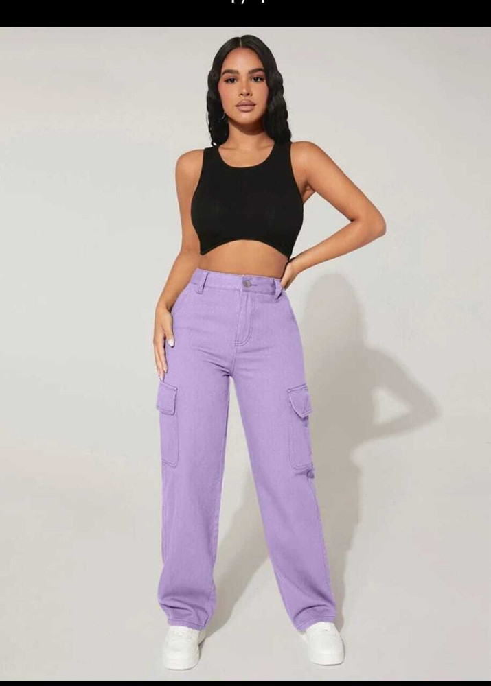 Purple colour jeans new arrivals
