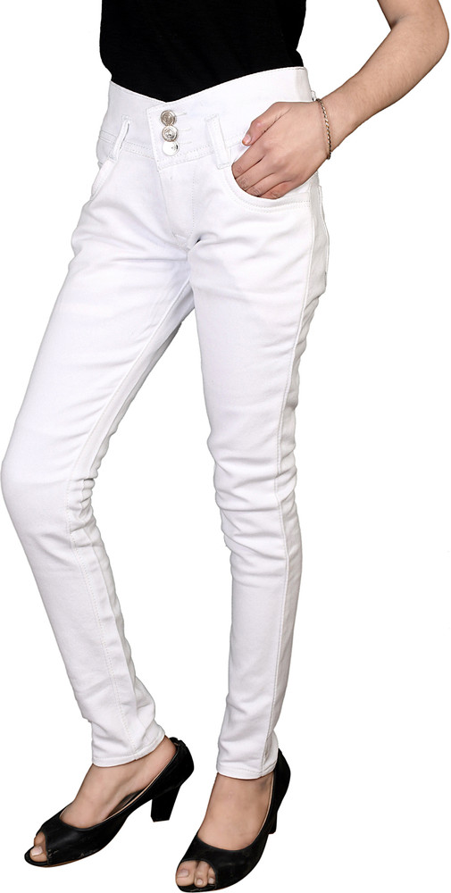 DDD COLLECTION Regular Girls White Jeans Buy DDD COLLECTION