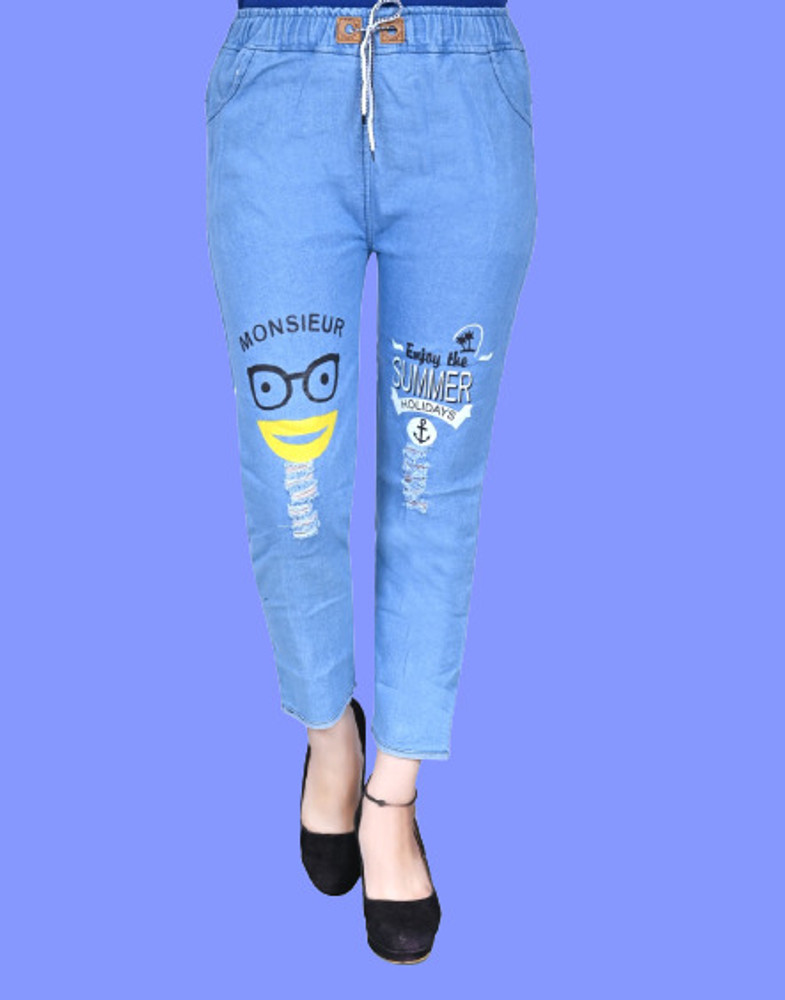 GLAMHOOD Jogger Fit Girls Blue Jeans Buy GLAMHOOD Jogger Fit Girls Blue Jeans Online at Best Prices in India Flipkart