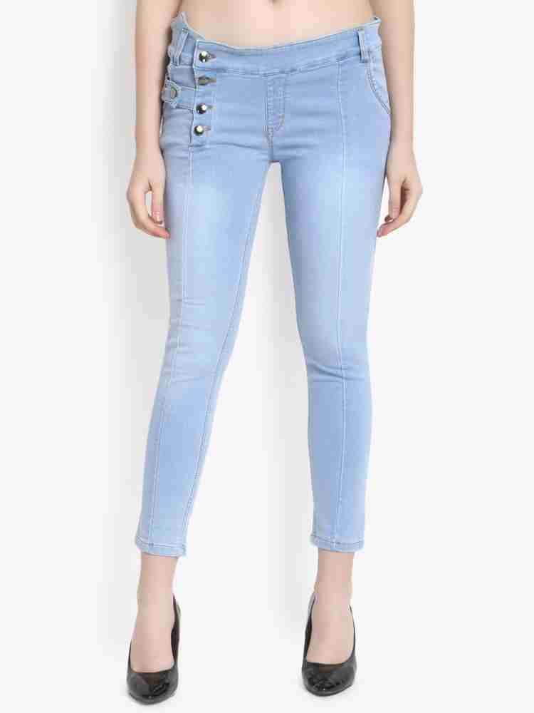 SheLooks Skinny Women Light Blue Jeans - Buy SheLooks Skinny Women Light  Blue Jeans Online at Best Prices in India