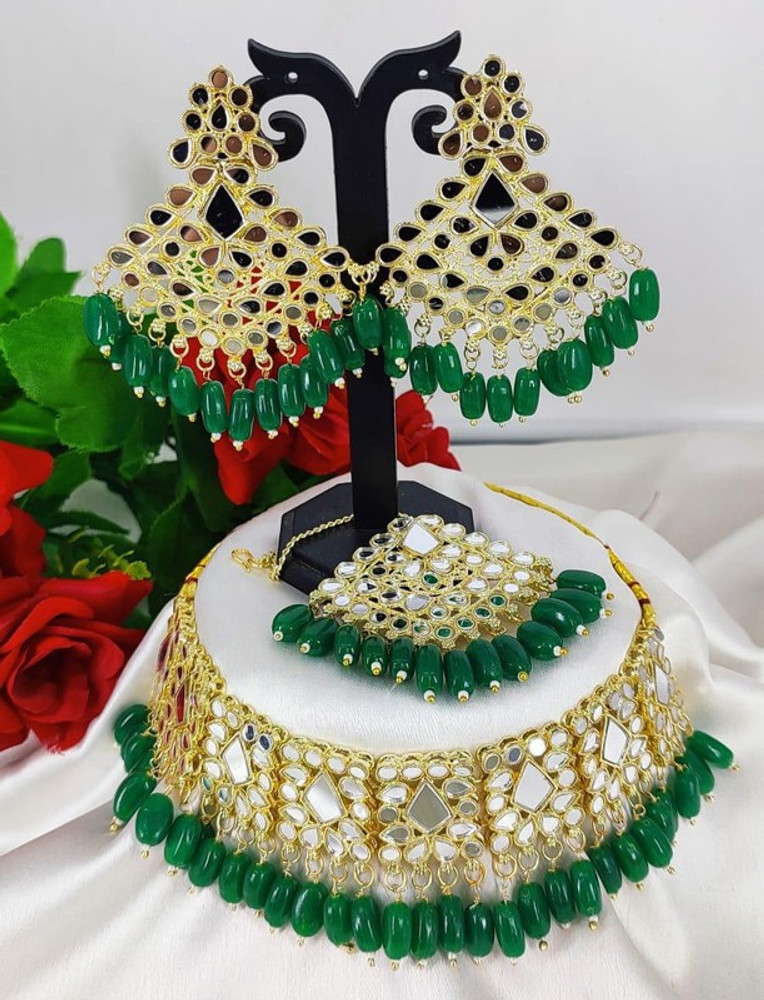 Gyan Jewels Alloy Green Jewellery Set Price in India Buy Gyan Jewels Alloy Green Jewellery Set Online at Best Prices in India Flipkart