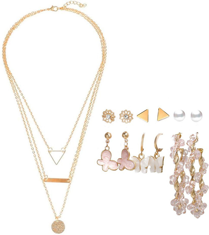 YouBella Alloy Gold plated Multicolor Jewellery Set Price in India Buy YouBella Alloy Gold plated Multicolor Jewellery Set Online at Best Prices in India Flipkart