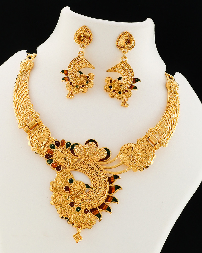 Makezak Brass Gold Jewellery Set Price in India Buy Makezak Brass Gold Jewellery Set Online at Best Prices in India Flipkart