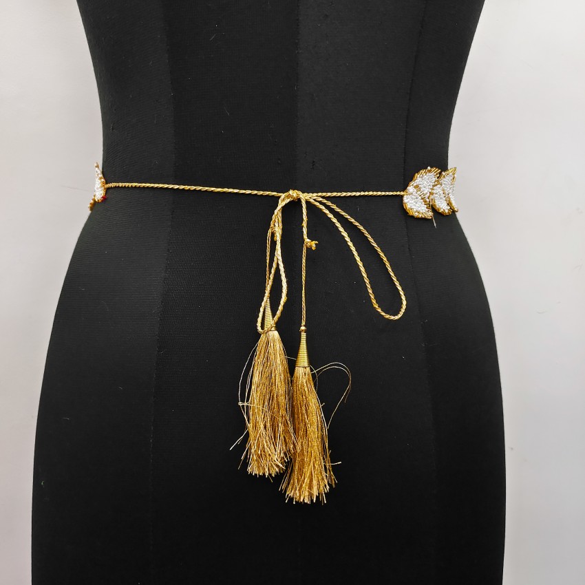  Saree Golden Belt For Women / Shimmering Colorful Women Kamarband