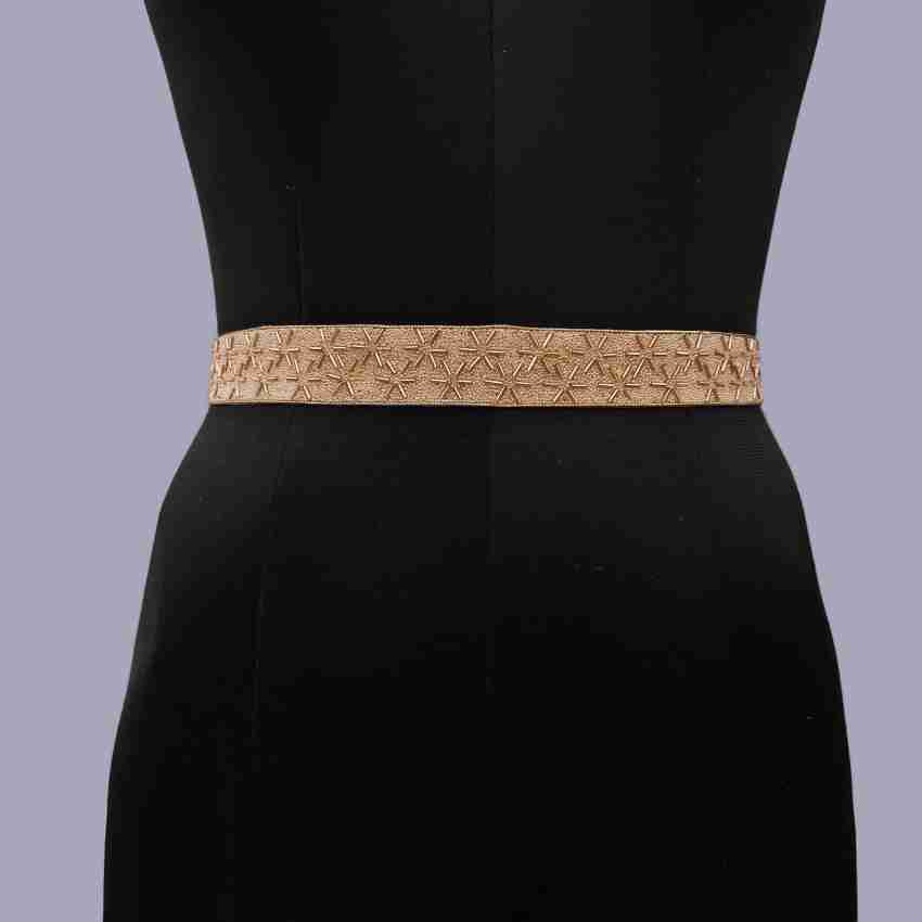 Buy Purala saree waist belt for women gold Online at Best Prices