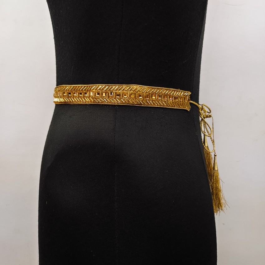 Buy Saree Waist Belt Women saree belt cloth waist chain for women Kamarband Saree  Hip belt Saree belt Free Size 24 To 36 Online In India At Discounted Prices