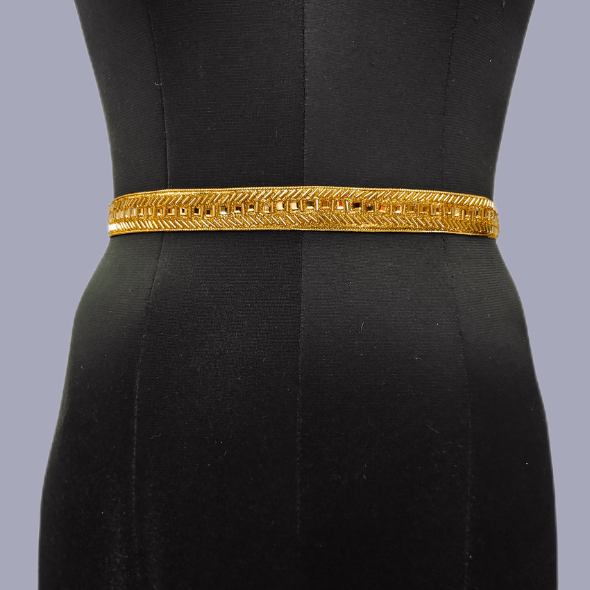 Cloth waist belt for saree top