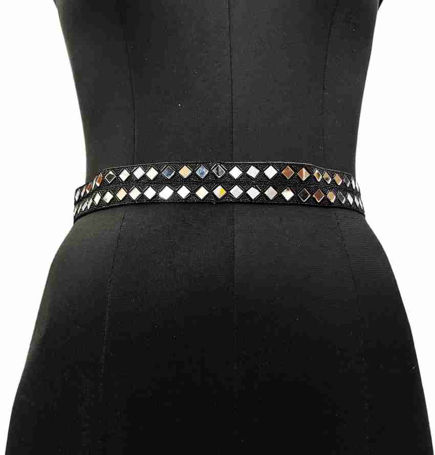 Black fabric belt for dress sale