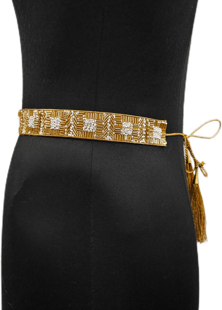 Buy saree waist hip belt kamarband for women black Online In India