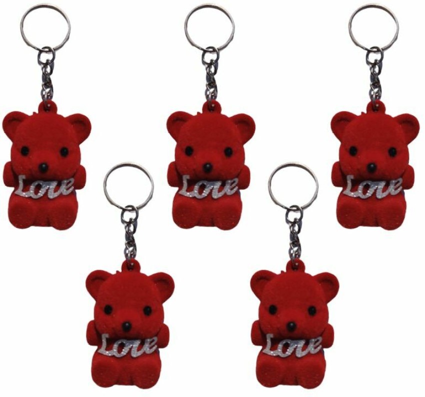 Buy Luxury Teddy Bear Keychain Online in India 