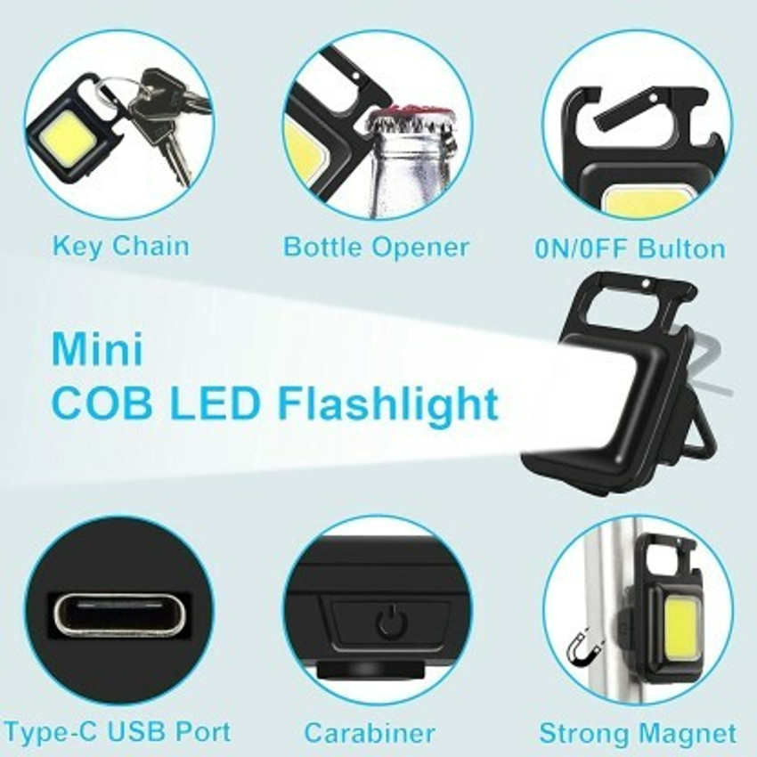 Usb rechargeable keychain discount flashlight