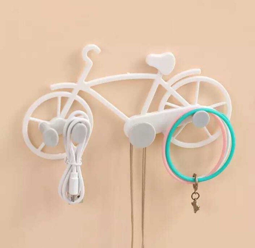7555 Bicycle Shape Key Chain Holder and wall mount bike hook Key