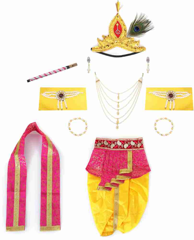 Raj Costumes Shri Krishna dress for Baby Boy and Girl Janmashtami Kanha Costume Kids Costume Wear Price in India Buy Raj Costumes Shri Krishna dress for Baby Boy and Girl