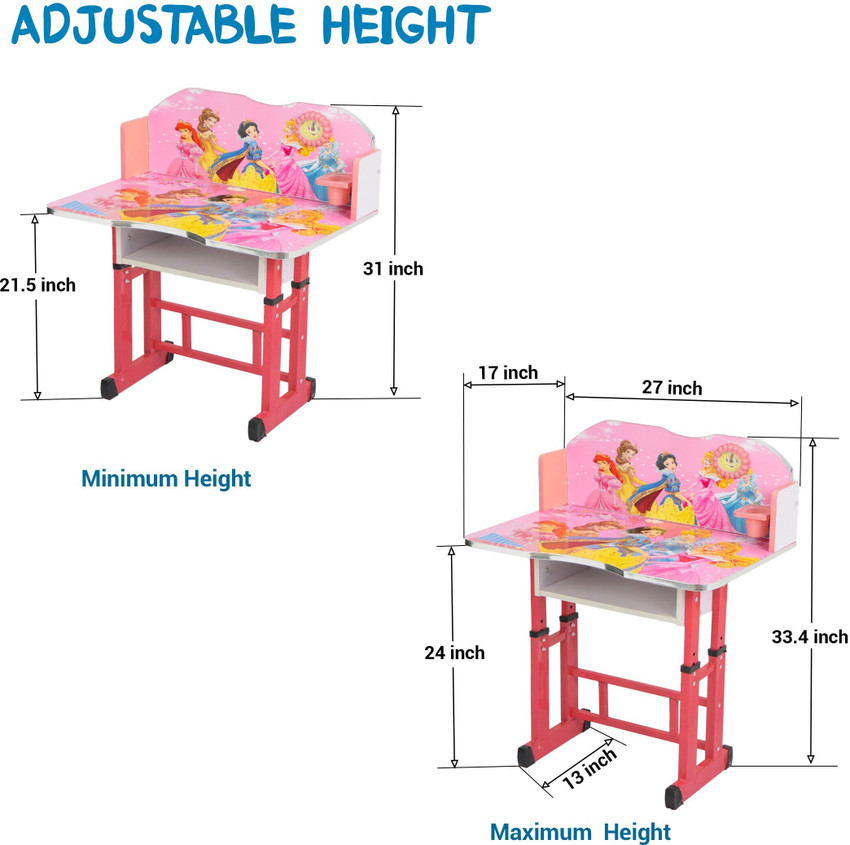 Barbie study table with chair cheap