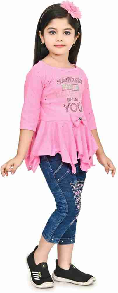 Jeans top for 2025 girls party wear
