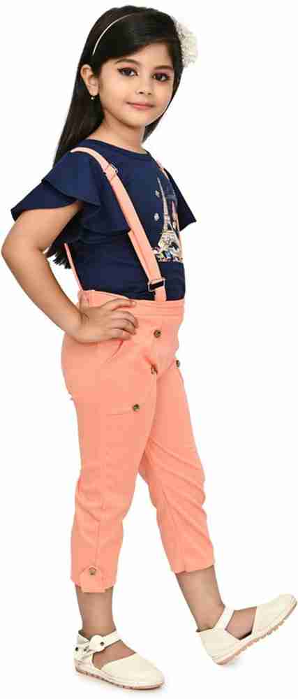 AL BAYDAR FASHION Baby Girls Casual Top Dungaree Price in India