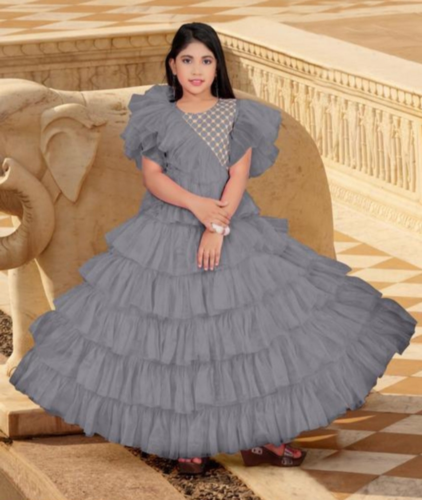RISHWENTERPRISE Indi Girls Maxi Full Length Party Dress