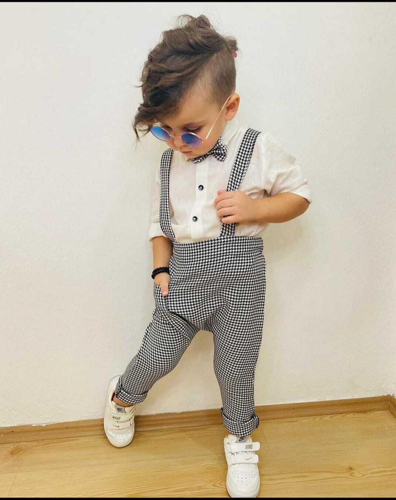 DEL LUNA Baby Boys Party Festive Dungaree Bootie Price in India