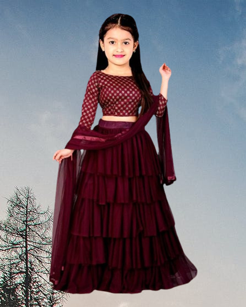 Lehenga choli for clearance 12 year girl flipkart