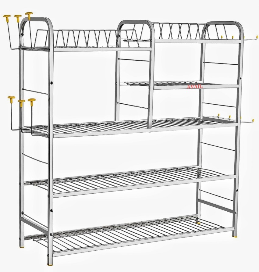 Brand Bucket Utensil Kitchen Rack Steel Price in India - Buy Brand Bucket  Utensil Kitchen Rack Steel online at