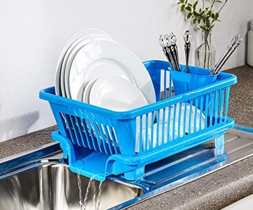 Flipkart SmartBuy Dish Drainer Kitchen Rack Plastic, Steel Price