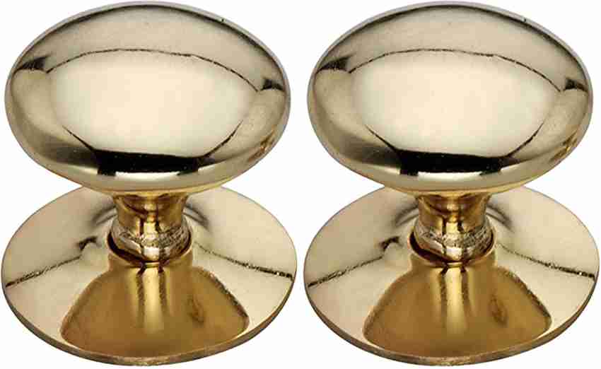 Screwtight 2.3 inch Zinc Glossy Round Victorian Mortise Door Knob Set,  Z080201PBL