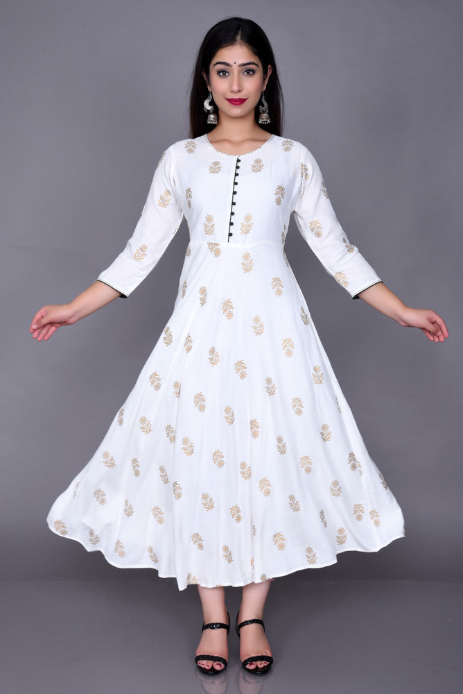 White kurti on sale in flipkart