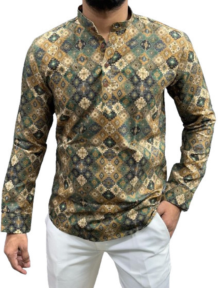 Short kurta for mens flipkart on sale