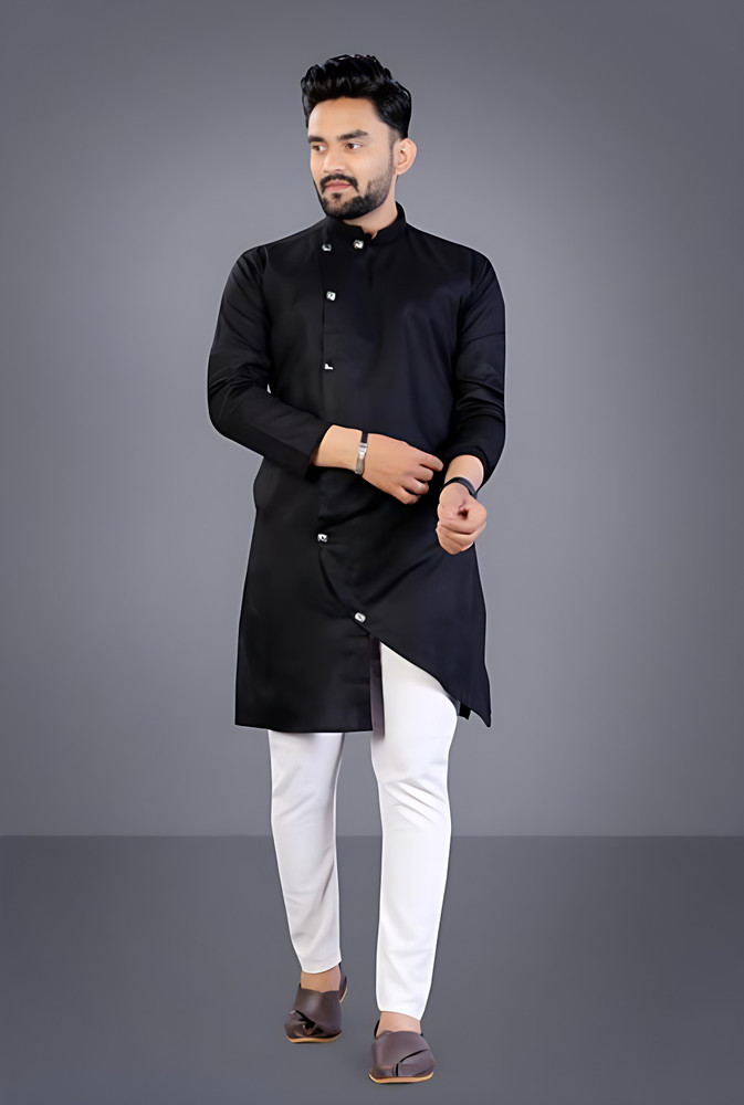 LIRMO Men Solid Straight Kurta Buy LIRMO Men Solid Straight
