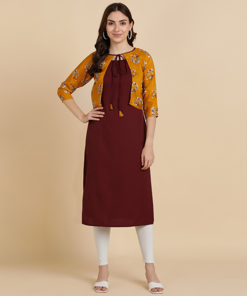 Kurti with jacket on flipkart on sale