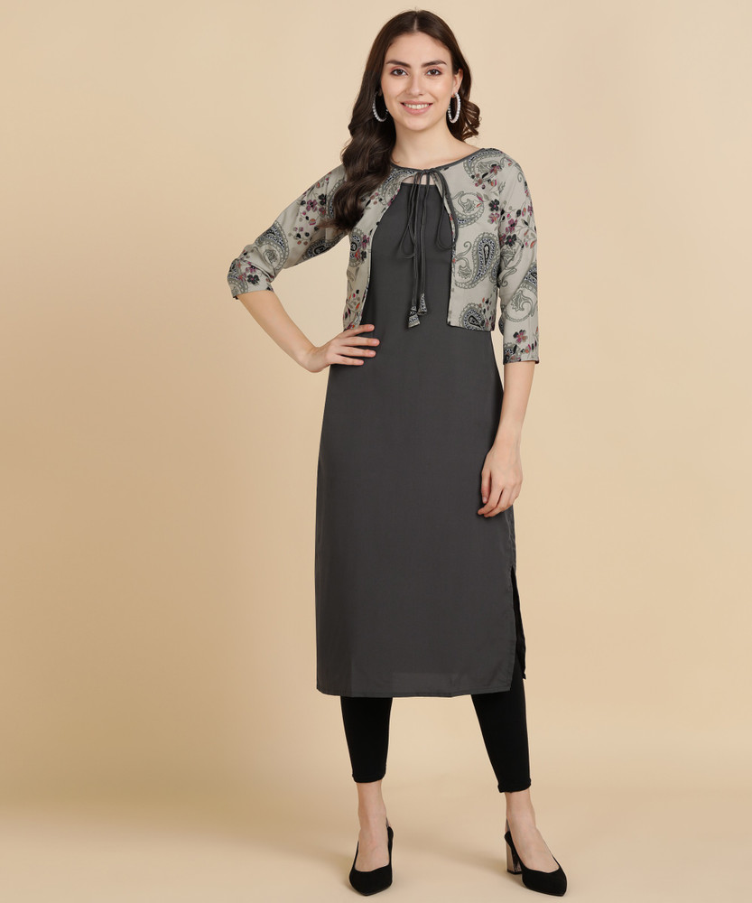 DSK STUDIO Women Kurta Ethnic Jacket Set