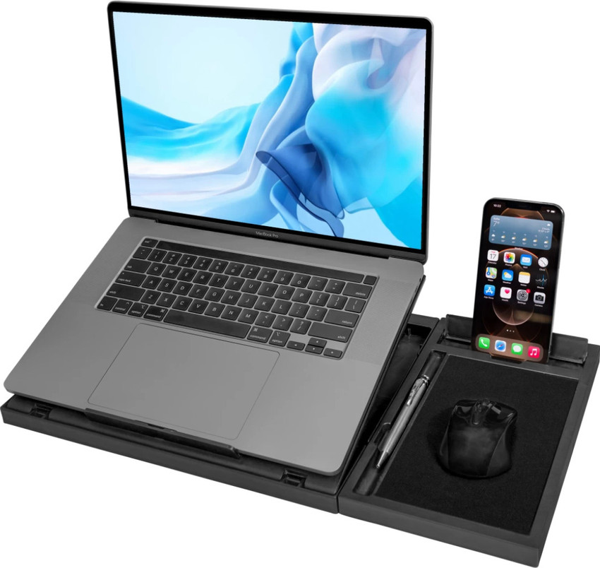 Adjustable laptop stand store with mouse pad