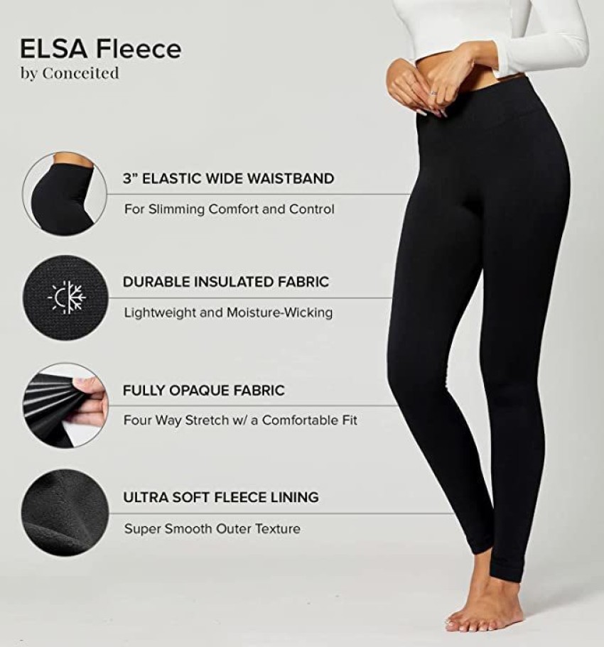 Conceited Women's Elsa Fleece Lined Leggings - Warm Winter